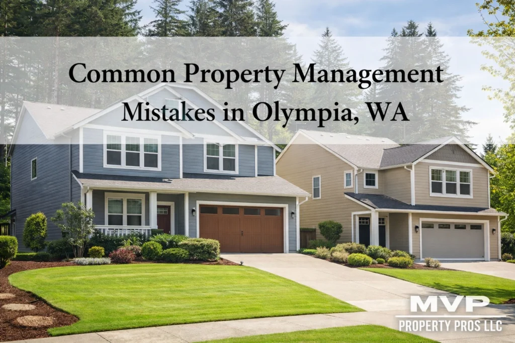 Common Property Management Mistakes in Olympia, WA | MVP Property Pros
